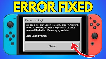 Nintendo Switch: Fix Minecraft Error Code Drowned (Failed To Login)