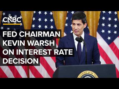 Federal Reserve Chairman Kevin Warsh speaks after Fed holds interest rates steady — 6/17/26