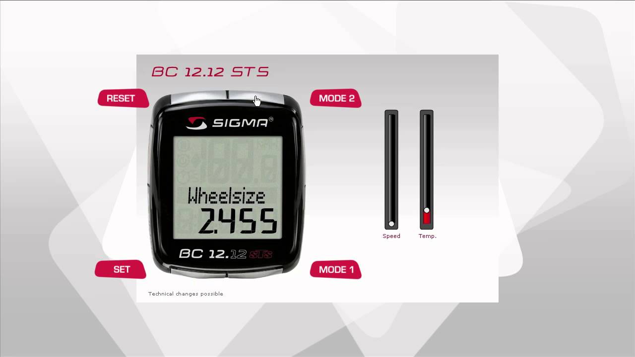 buik Keer terug Vierde SIGMA SPORT // BC 12.12/STS // Settings (EN) - YouTube