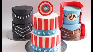 Marvel inspired mini super hero cakes- rosie's dessert spot