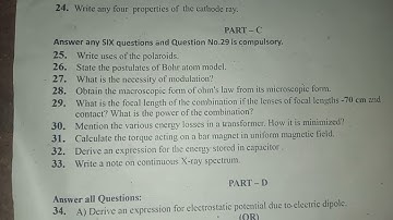 12th physics First revision exam question paper-2025 and answer key