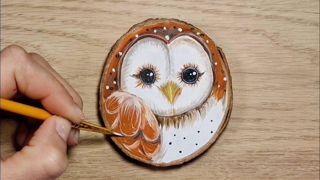 paint idea how to paint owl ????with Acrylic Paint tutorial YouTube