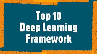 Top 10 Deep Learning Framework #Shorts