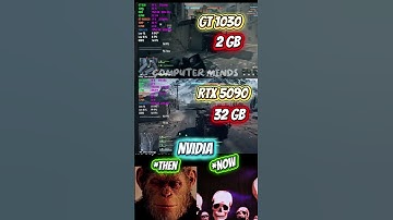 GT 1030 vs RTX 5090 🔥 | NVIDIA Then vs Now Evolution 🚀 #GT1030 #RTX5090
