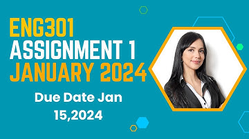 ENG301 Assignment 1 Solution 2024#FALL 2023#Assignment Solution
