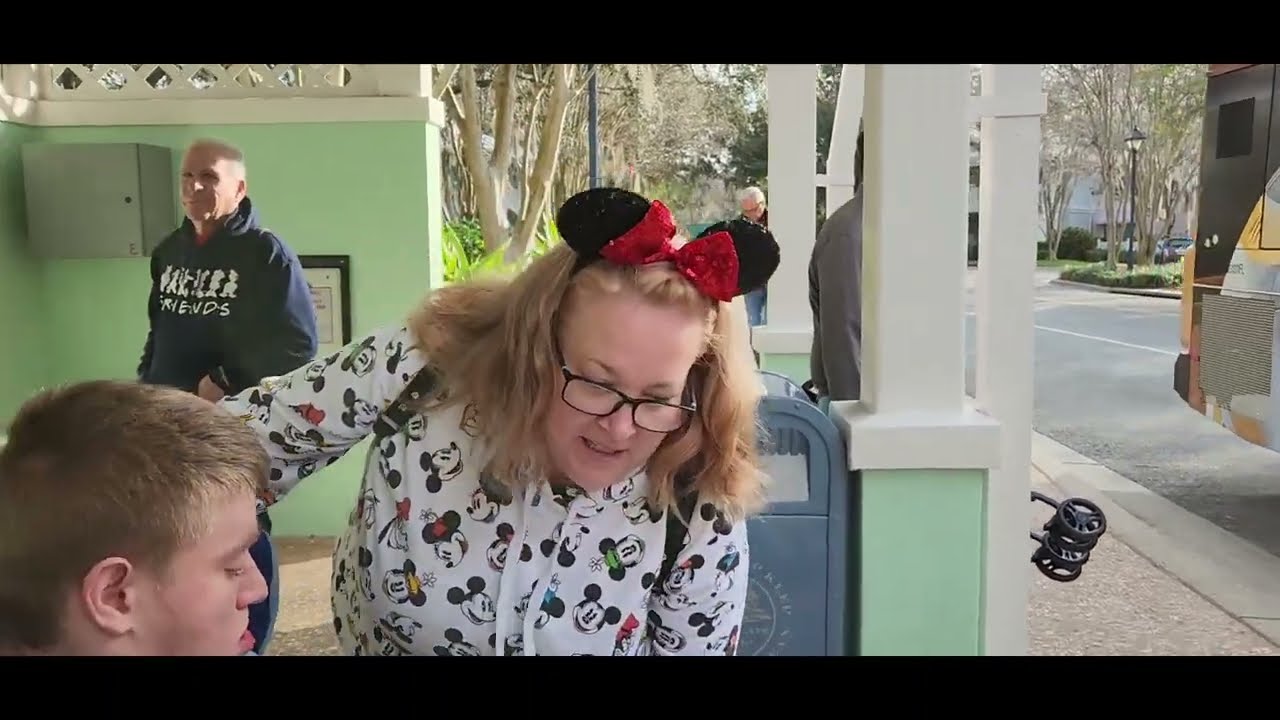 Sam on Disney buses from Old Key West Resort to Magic Kingdom & back @ Disney World @onthatnote