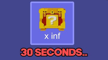 how to get inf lucky crates in 30 SECONDS..