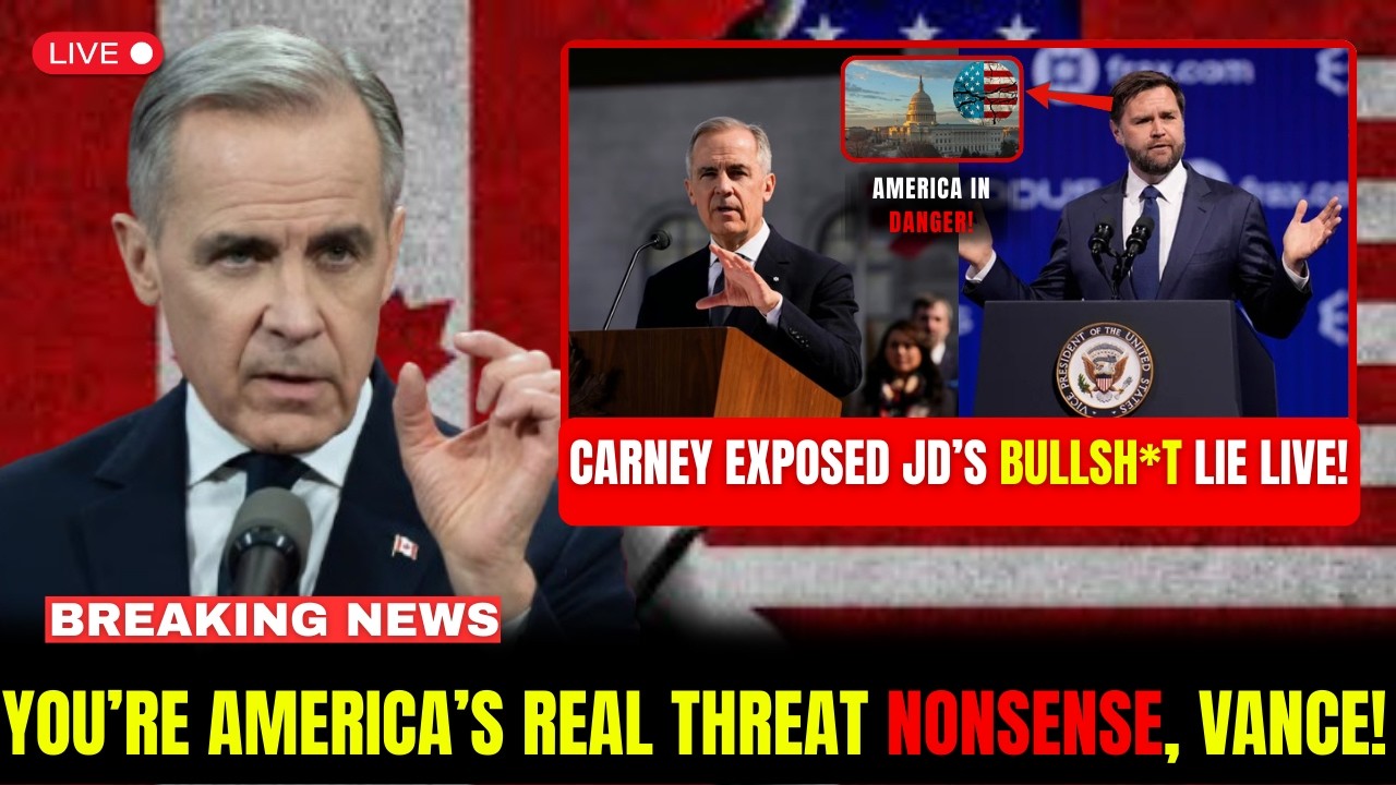 BREAKING: Mark Carney SHUTS DOWN JD Vance's "Threat from Within" Message Live on TV!