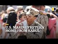 US marines who lost comrades in Kabul airport terrorist attack return home