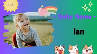 IAN | Ian name meaning | Boy Name Meaning | God is gracious (2023)