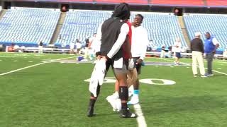 Cam Newton Pulls Up on Kelvin Benjamin