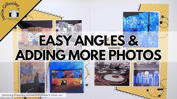 Easy Angle Cuts & Adding More Photos with Flip Flaps to a Layout