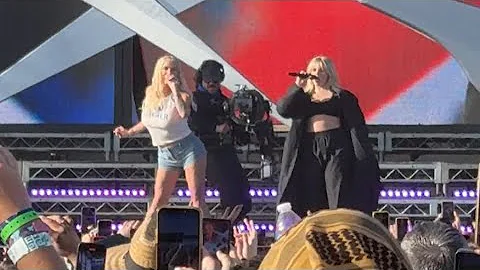 Renee Rapp and Kesha sing Tik Tok at Coachella Music Festival - April 14, 2024 - DayDayNews