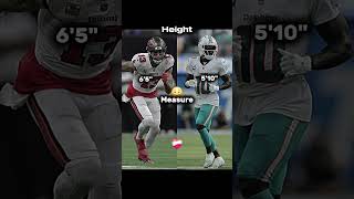 Mike Evans x Tyreek Hill “Height”💀 #nfl #shorts Wealth