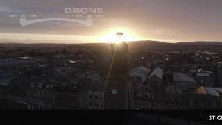St Giles Church, Elgin - Stock Drone Video Library