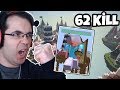 62 Kill! KIRK KİŞİYE KARŞI TEK KALDIM! TARİHİ BİR MAÇ! | Minecraft Egg Wars