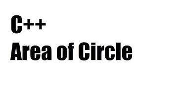 C++ program to calculate Area of Circle