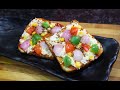 तवे मे बनाए 5 मिनट मे ब्रेड पिज्जा l Bread Pizza Recipe l Bread Pizza On Tawa l Yellow Carrot