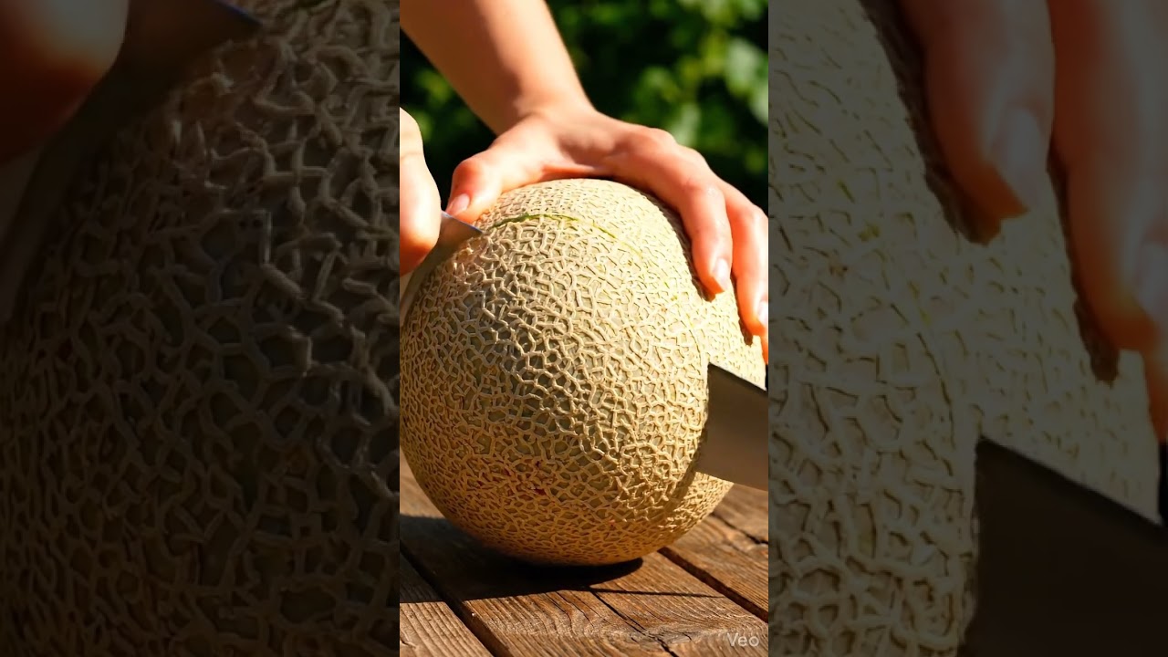 Busty Melon Slicing ASMR 🍉 Ultra Juicy AI Cut | Satisfying Sounds 