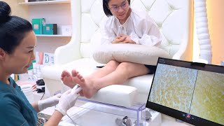 ASMR 가장 간지러웠던 한국식 발 피부관리 Korean Style Foot Skincare