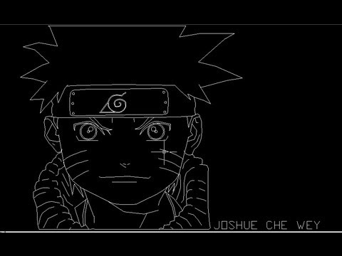 Dibujando con Autocad - DIbujando a Naruto :) - YouTube