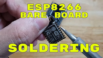 SMD SOLDERING OF ESP8266 BAREBOARD TO NODEMCU DEV BOARD (How to solder esp8266 on pcb tutorial demo)
