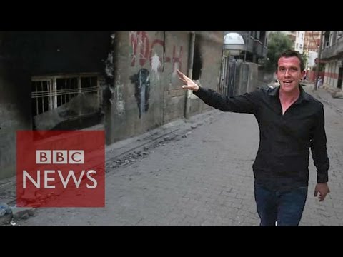 Inside Turkey's battle scarred Kurdish town - BBC News