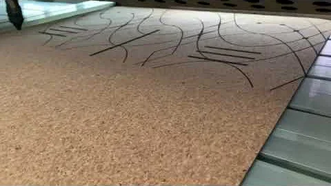 cork yoga mats under laser engraving