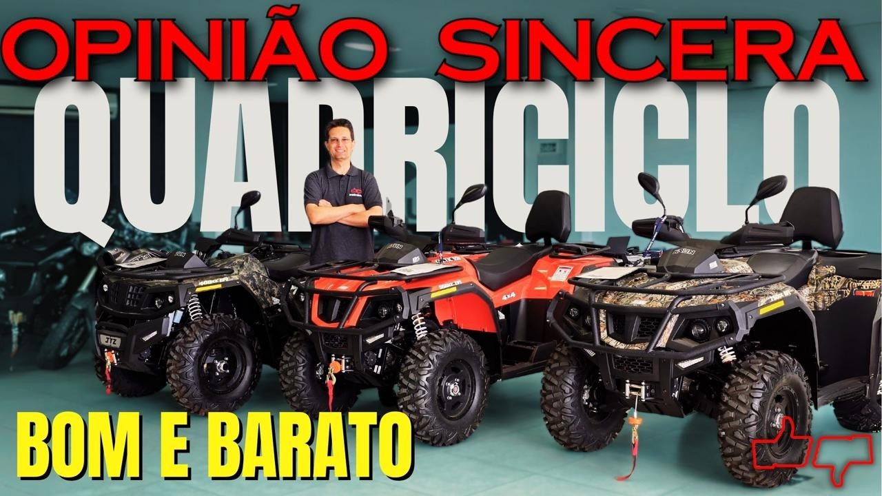 Melhor QUADRICICLO? Testamos o HISUN Tactic 400i. Bom, Bonito e Barato! Preço, problema, Vale a Pena