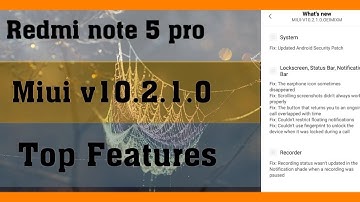 Redmi note 5 pro new update || miui v10.2.1.0 stable || added top features