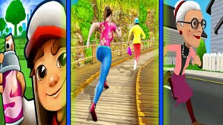 Angry Gran Run 2 VS Subway Surfers VS Street Chaser Gameplay screenshot 4