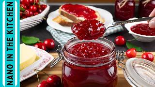 📍ΜΑΡΜΕΛΑΔΑ ΚΕΡΑΣΙ ΜΕ 3 ΥΛΙΚΑ 🍒 Πανεύκολη, Πεντανόστιμη & με Όλα τα Μυστικά Επιτυχίας 💯 Cherry Jam👩‍🍳