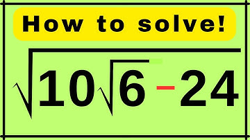 Germany | A Very Interesting Square Root Algebra Problem | Olympiad Math Explained