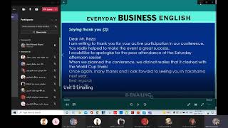 English Conversation 25th Lecture Unit 8 Emailing  تفتيش تجاري- المعهد العالي للخدمات الإدارية