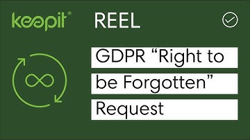 How to perform a GDPR "Right to be Forgotten" Request