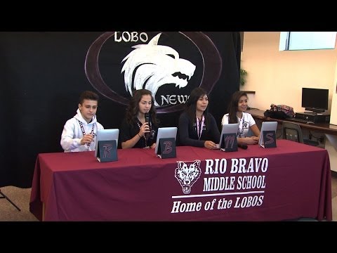 Lobo News Team at Rio Bravo Middle School
