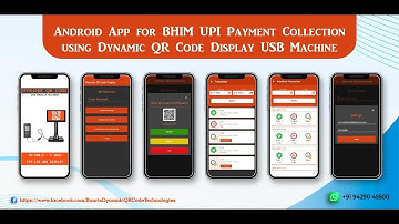 Android App for BHIM UPI Payment Collection using Dynamic QR Code Display USB Machine -