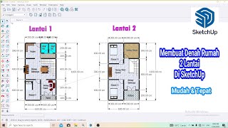 Creating a 2-Story House Plan in SketchUp || Complete Tutorial with Explanations