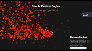 Simple JavaScript Particle Engine using Canvas 2D