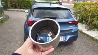 How to install a exhaust tip on Opel Astra K