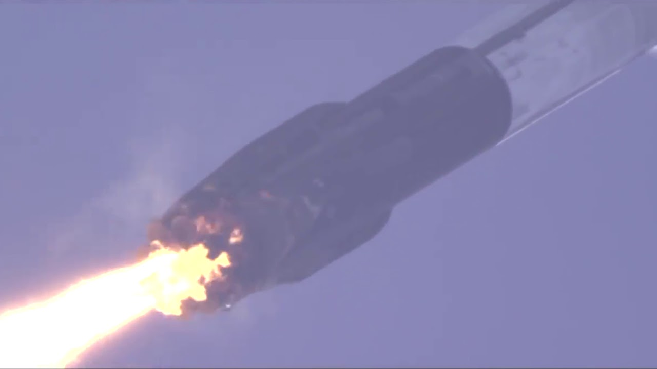Falcon 9 rocket returns to earth from SpaceX station, mission CRS-13 ...