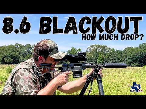 What Happens to 8.6 Blackout at 161 yards? How much DROP?
