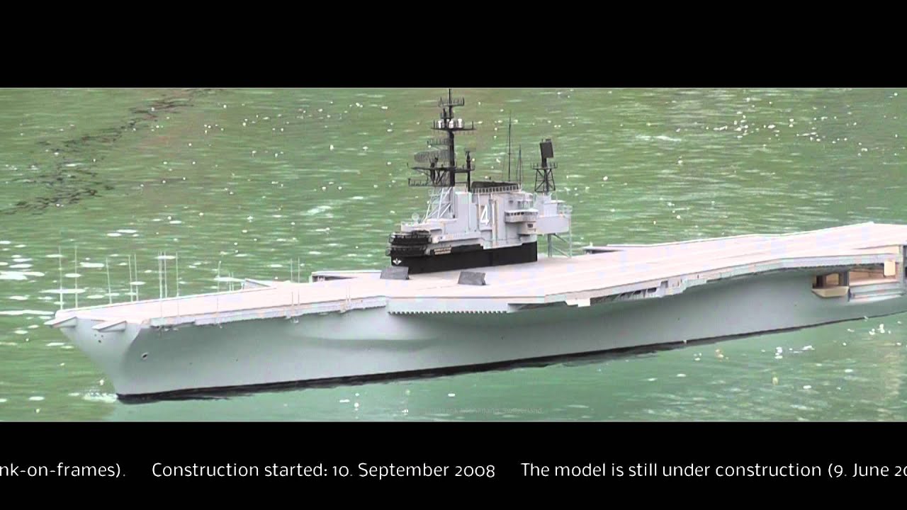 RC Boat - CV-41 USS Midway - Carrier - YouTube