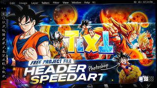 Photoshop Anime  Banner/Header SpeedArt in 2026 | FREE PSD🎐