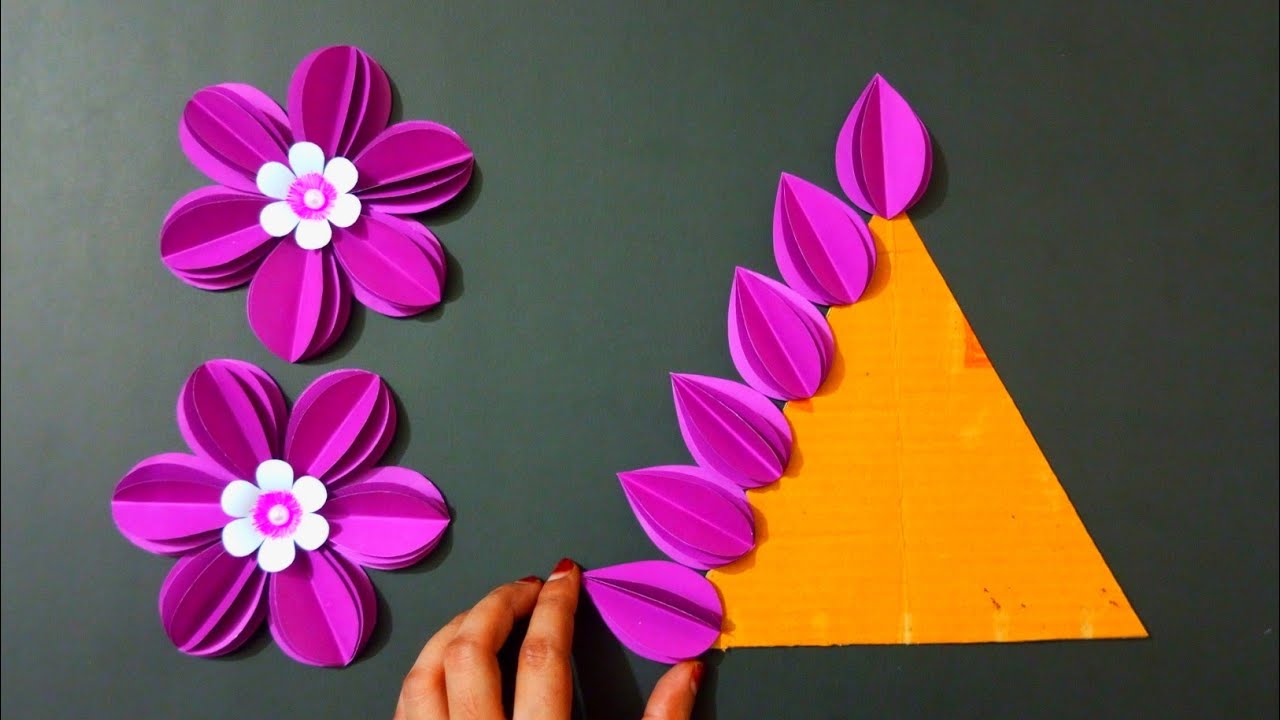 2 Easy And Beautiful Paper Wall Hanging Craft Ideas / Paper Craft
