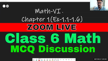 ZOOM Live || Class 6 Math Chapter 1 || Exam Based Revision Class | NCTB Math Class 6 English Version