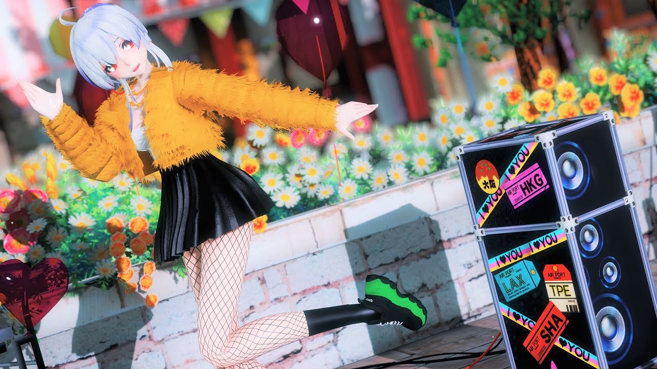 [MMD/4K]하쿠(HAKU/弱音ハク) - Pinko Stick Luv