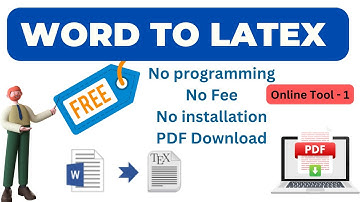 free word to latex converter | free online converter | Latex format | part -1 | trending