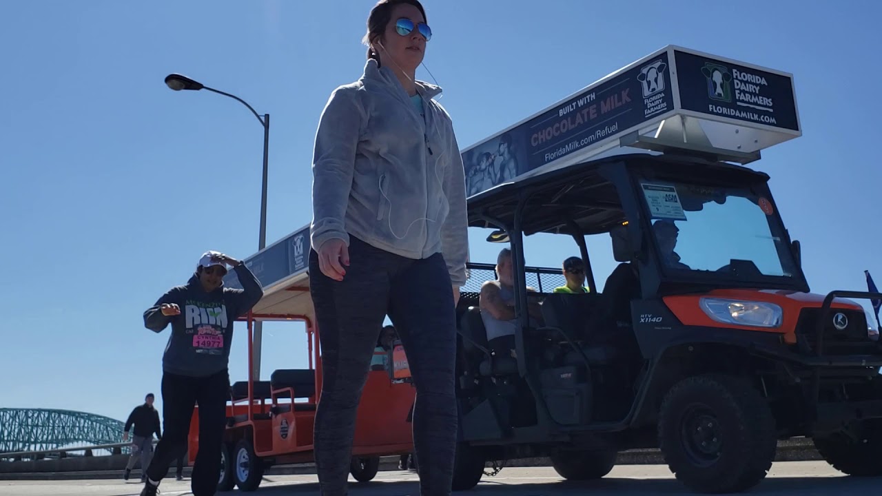 Gate River Run Near End on Hart Bridge March 7, 2020 YouTube