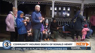 Vigil held in Platteville following discovery of body of man missing since December